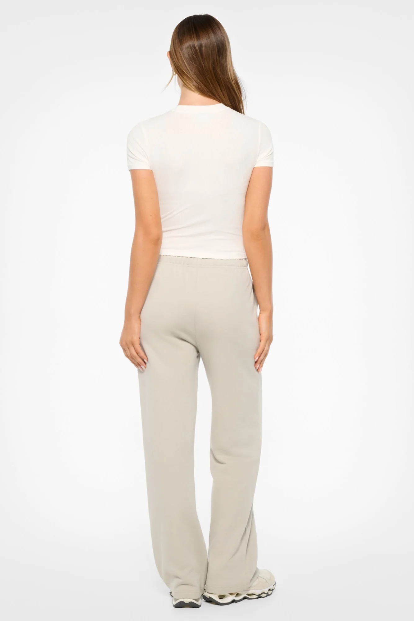 RUE FITTED RIB TEE WHITE - Image 4